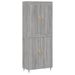 Buffet haut Sonoma gris 69,5x34x180 cm Bois d'ingénierie - Photo n°1