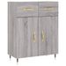 Buffet haut Sonoma gris 69,5x34x180 cm Bois d'ingénierie - Photo n°7