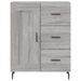 Buffet haut Sonoma gris 69,5x34x180 cm Bois d'ingénierie - Photo n°8