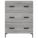 Buffet haut Sonoma gris 69,5x34x180 cm Bois d'ingénierie - Photo n°8