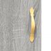 Buffet haut Sonoma gris 69,5x34x180 cm Bois d'ingénierie - Photo n°9