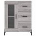 Buffet haut Sonoma gris 69,5x34x180 cm Bois d'ingénierie - Photo n°8