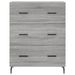 Buffet haut Sonoma gris 69,5x34x180 cm Bois d'ingénierie - Photo n°8