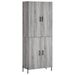 Buffet haut Sonoma gris 69,5x34x180 cm Bois d'ingénierie - Photo n°1