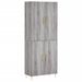 Buffet haut Sonoma gris 69,5x34x180 cm Bois d'ingénierie - Photo n°1