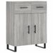 Buffet haut Sonoma gris 69,5x34x180 cm Bois d'ingénierie - Photo n°7