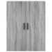 Buffet haut Sonoma gris 69,5x34x180 cm Bois d'ingénierie - Photo n°6