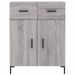 Buffet haut Sonoma gris 69,5x34x180 cm Bois d'ingénierie - Photo n°8