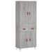 Buffet haut Sonoma gris 69,5x34x180 cm Bois d'ingénierie - Photo n°1