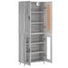 Buffet haut Sonoma gris 69,5x34x180 cm Bois d'ingénierie - Photo n°4