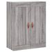 Buffet haut Sonoma gris 69,5x34x180 cm Bois d'ingénierie - Photo n°5