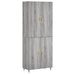 Buffet haut Sonoma gris 69,5x34x180 cm Bois d'ingénierie - Photo n°1