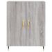 Buffet haut Sonoma gris 69,5x34x180 cm Bois d'ingénierie - Photo n°8