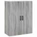 Buffet haut Sonoma gris 69,5x34x180 cm Bois d'ingénierie - Photo n°5