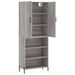 Buffet haut Sonoma gris 69,5x34x180 cm Bois d'ingénierie - Photo n°4