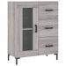 Buffet haut Sonoma gris 69,5x34x180 cm Bois d'ingénierie - Photo n°7