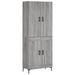 Buffet haut Sonoma gris 69,5x34x180 cm Bois d'ingénierie - Photo n°1