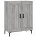 Buffet haut Sonoma gris 69,5x34x180 cm Bois d'ingénierie - Photo n°7