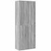 Buffet haut sonoma gris 70x35x180 cm bois d'ingénierie - Photo n°2