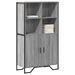 Buffet haut sonoma gris 79,5x35,5x137,5 cm bois d'ingénierie - Photo n°1