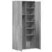 Buffet haut sonoma gris 80x35x180 cm bois d'ingénierie - Photo n°6