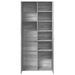 Buffet haut sonoma gris 80x35x180 cm bois d'ingénierie - Photo n°7