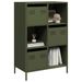 Buffet haut vert olive 68x39x103,5 cm acier - Photo n°1