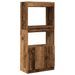 Buffet haut vieux bois 63x33x140 cm bois d'ingénierie - Photo n°2