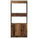 Buffet haut vieux bois 63x33x140 cm bois d'ingénierie - Photo n°5