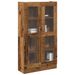 Buffet haut vieux bois 82,5x30,5x150 cm bois d'ingénierie - Photo n°1