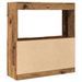 Buffet haut vieux bois 92x33x100 cm bois d'ingénierie - Photo n°7