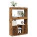 Buffet haut vieux bois 92x33x140 cm bois d'ingénierie - Photo n°4