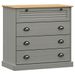 Buffet haut VIGO gris 80x40x176 cm bois massif de pin - Photo n°10