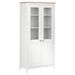 Buffet Hill Range Blanc 85x37x170,5 cm Bois de pin solide 2 - Photo n°1