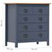 Buffet Hill Range Gris 79x40x80 cm Bois de pin solide - Photo n°4