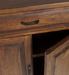 Buffet industriel 1 tiroir 2 portes fer noir et bois de manguier marron Kouba 160 cm - Photo n°4