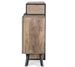 Buffet industriel 3 portes bois de manguier recyclé et acier noir Kramer 175 cm - Photo n°8