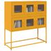 Buffet jaune moutarde 100,5x39x107 cm acier laminé à froid - Photo n°1