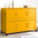 Buffet jaune moutarde 100,5x39x72 cm acier laminé à froid - Photo n°1