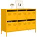 Buffet jaune moutarde 101,5x39x73,5 cm acier laminé à froid - Photo n°1