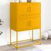 Buffet jaune moutarde 68,5x38,5x107 cm acier - Photo n°1