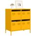 Buffet jaune moutarde 68x39x73,5 cm acier laminé à froid - Photo n°1