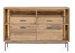 Buffet lumineux 2 portes 2 tiroirs MANGAL 145 cm – Bois massif d'acacia & acier - Photo n°1