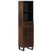 Buffet marron 38x34x160 cm bois massif de manguier - Photo n°1