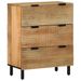 Buffet marron 60x33x75 cm bois massif de manguier - Photo n°1