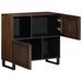 Buffet marron 80x34x75 cm bois massif de manguier - Photo n°3