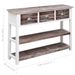 Buffet Marron antique 108x30x76 cm Bois de Paulownia massif - Photo n°8