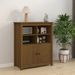 Buffet Marron miel 83x41,5x100 cm Bois massif de pin - Photo n°1