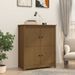 Buffet Marron miel 83x41,5x100 cm Bois massif de pin - Photo n°1
