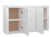 Buffet moderne 2 portes 4 tiroirs Takino 120 cm – Finition mate ou brillante - Photo n°10